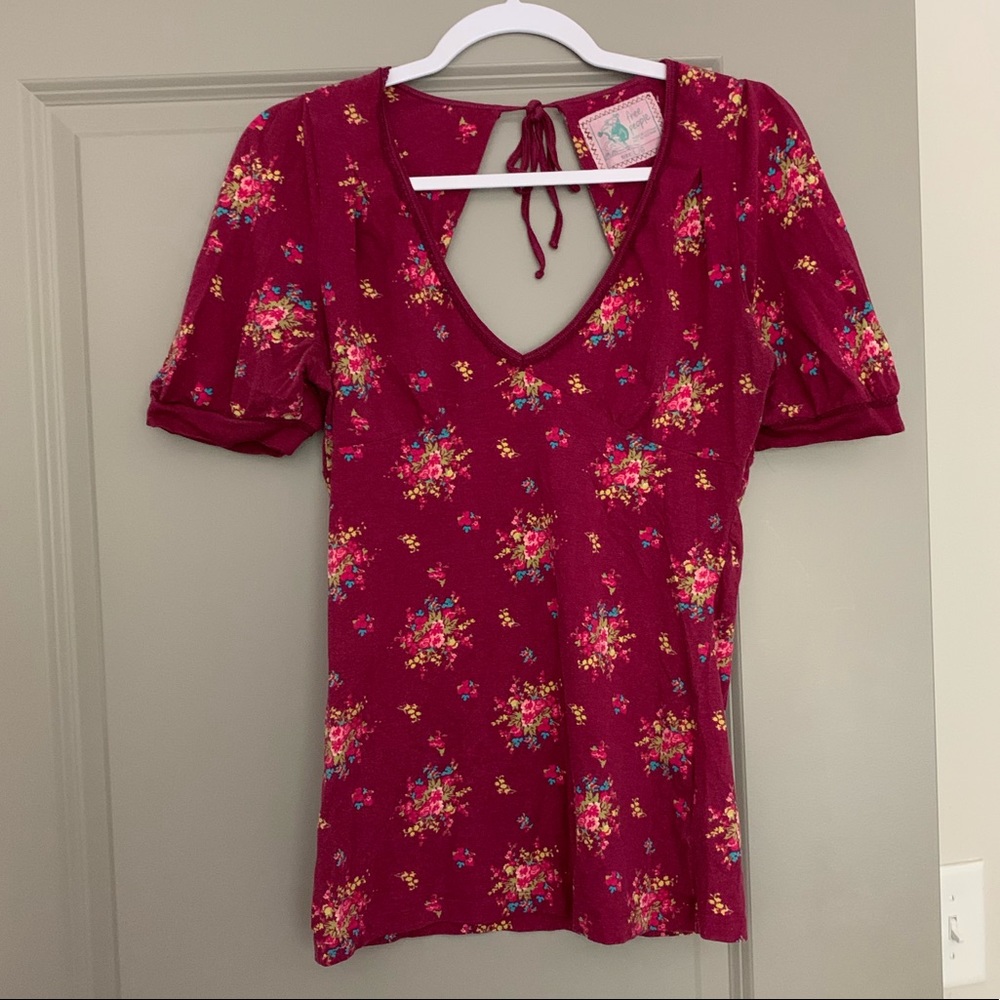 Free People Floral Top